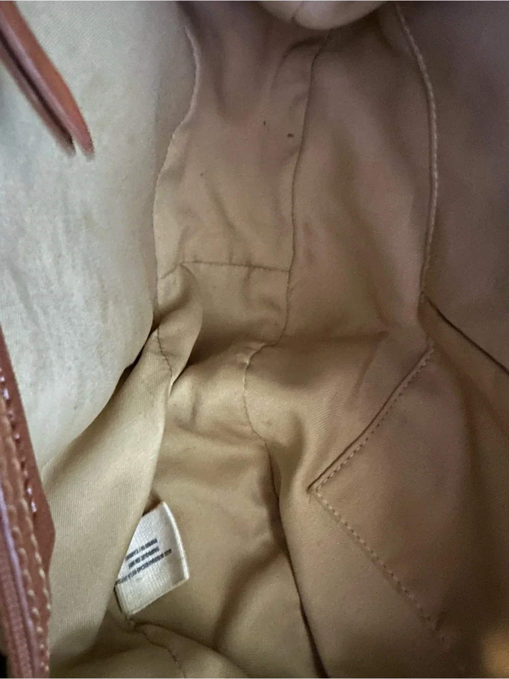 Lucky Brand Cognac Brown Leather Hobo Bag